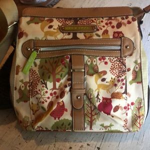 Lily Bloom Mia Forest Owl  Cross Body